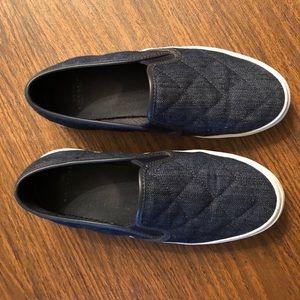 Coach size 8 jean slip on sneakers